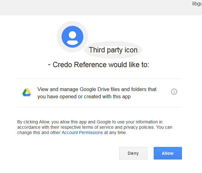 export to google drive credo reference